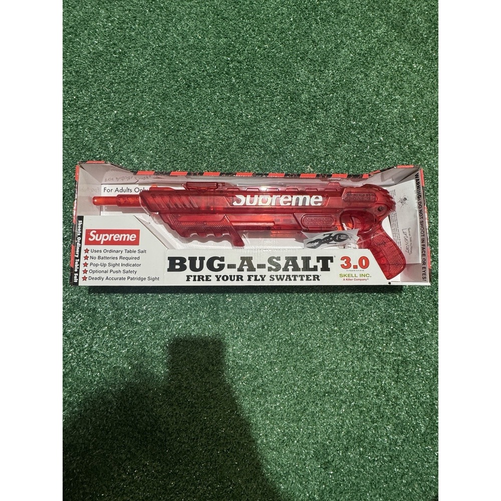 Supreme Bug-A-Salt 3.0 Fly Swatter Salt Blaster Red Translucent FW22 Accessory